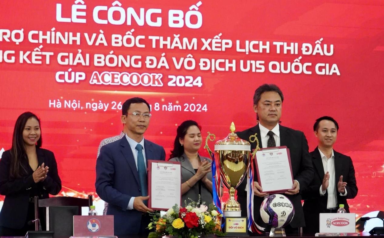 VFF công bố nhà tài trợ VCK U15 quốc gia 2024